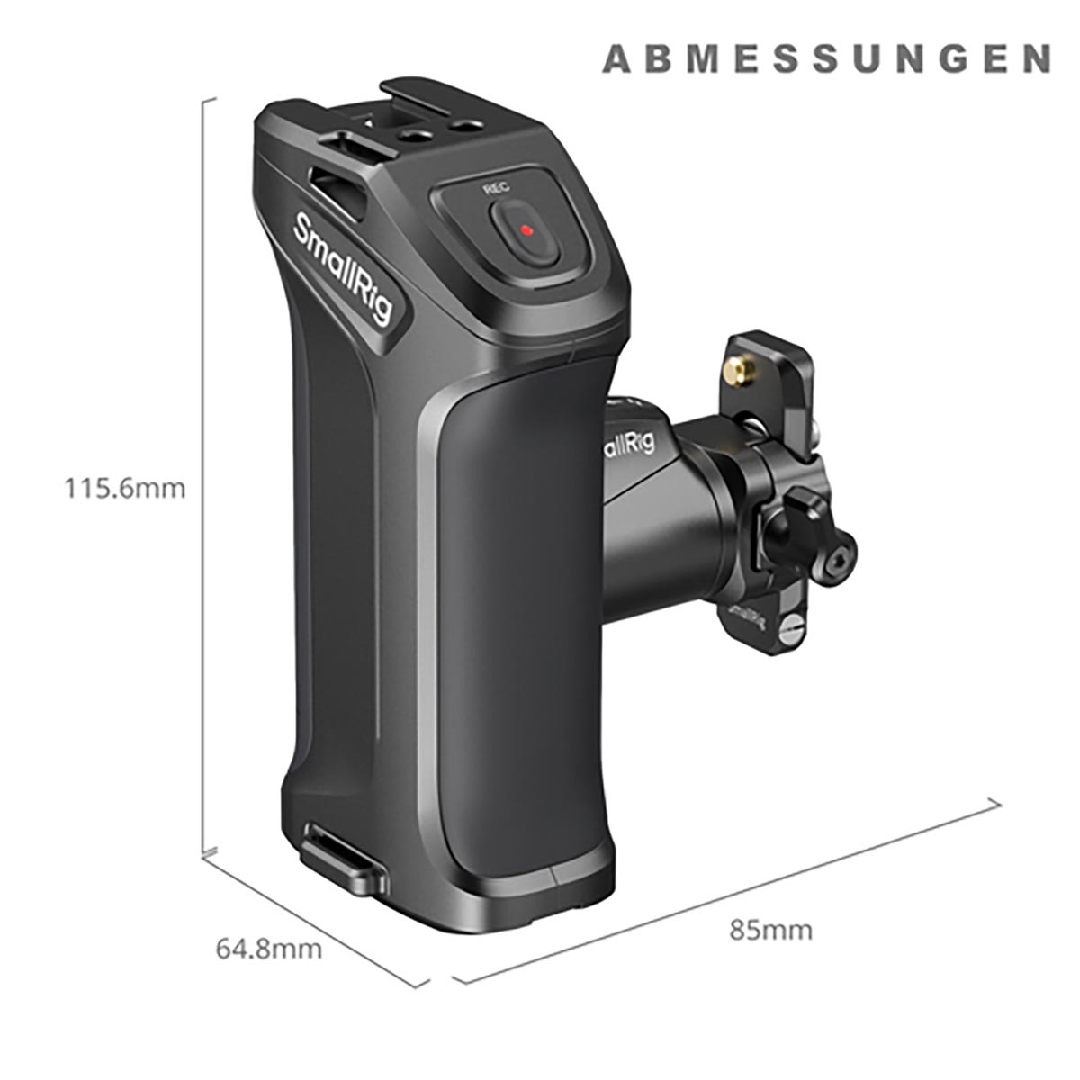SmallRig 3893 drehbarer Seitengriff mit REC-Taste für Sony Kameras