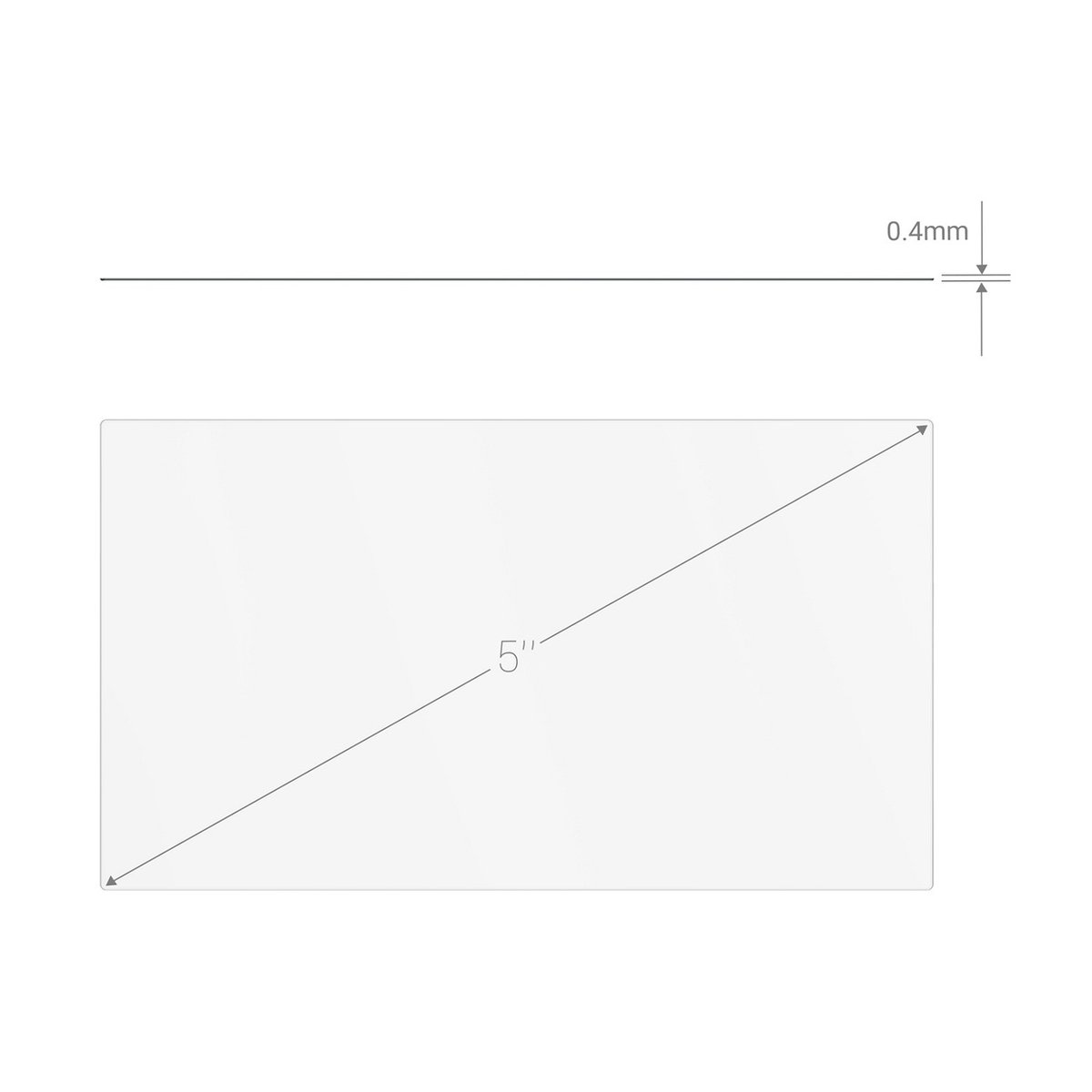 SmallRig 3274 Screen Protector für BMPCC 6K PRO (2 pcs) - Maße: 5 Zoll Diagonale, 0.4mm Dicke