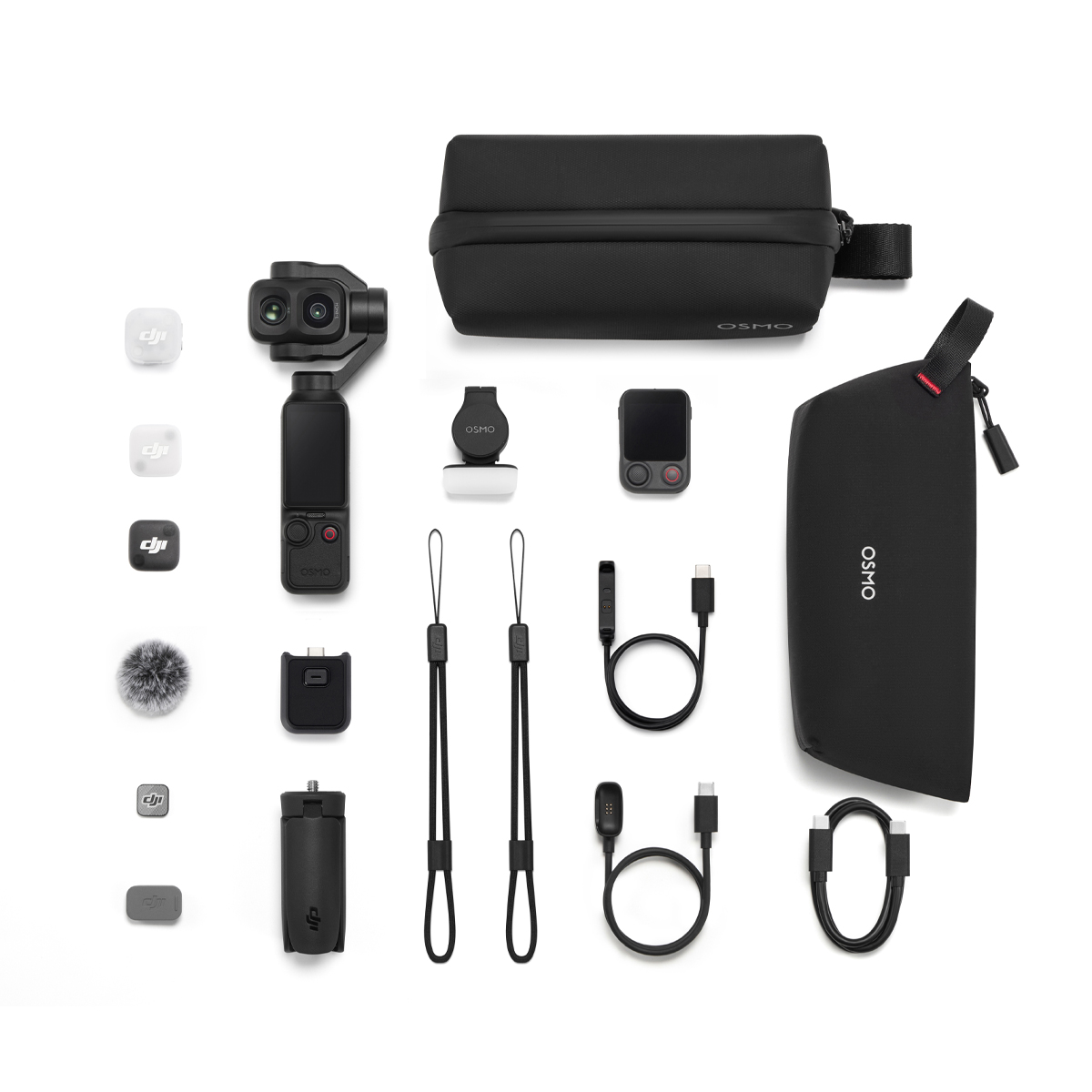 DJI Osmo Pocket 4P in Schwarz Vlog Combo Gimbalkamera