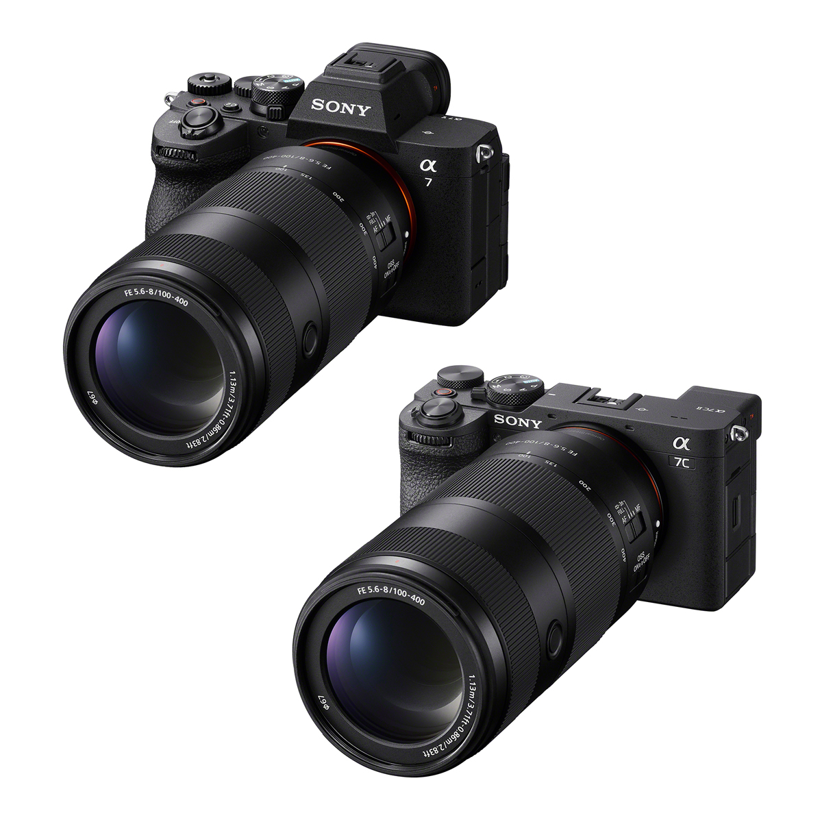 Sony 100-400 mm Telezoomobjektiv für Vollformat schwarz