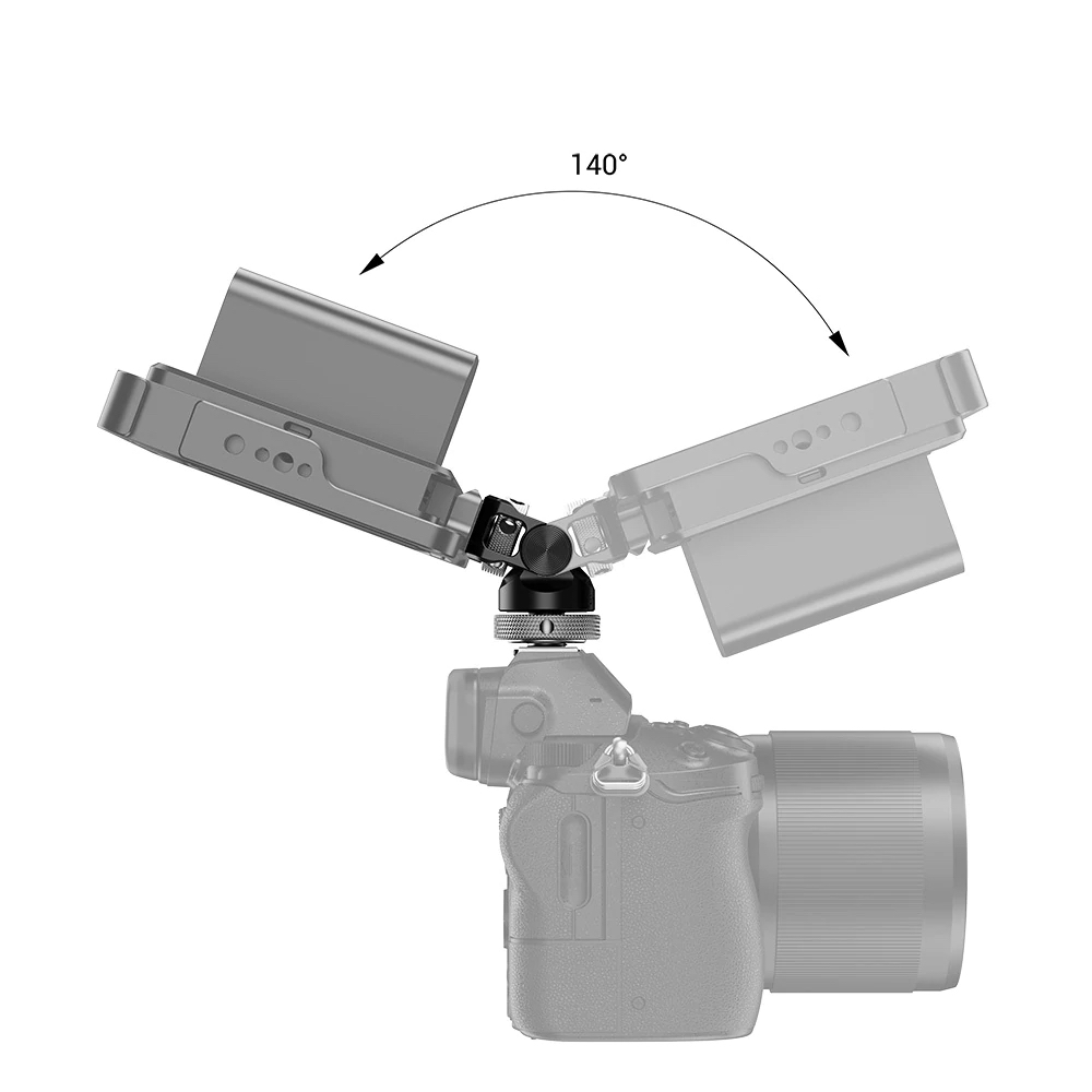 SmallRig 2346 dreh- und neigbare Monitorhalterung mit ColdShoe-Anschluss