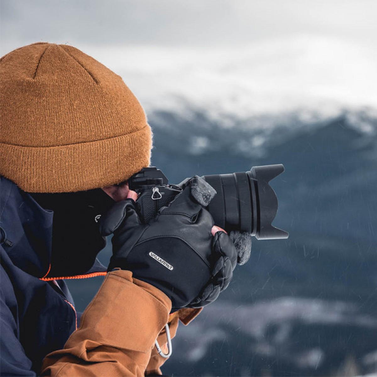 VALLERRET Tinden Fotohandschuhe Schwarz M