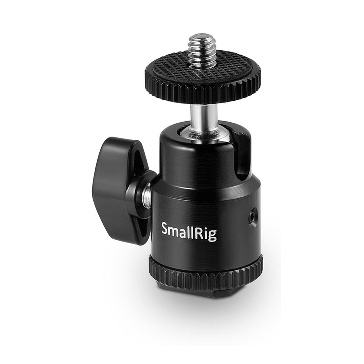 SmallRig 761 Blitzschuhbefestigung 1/4" - Vorderansicht: SmallRig Mini-Kugelkopf