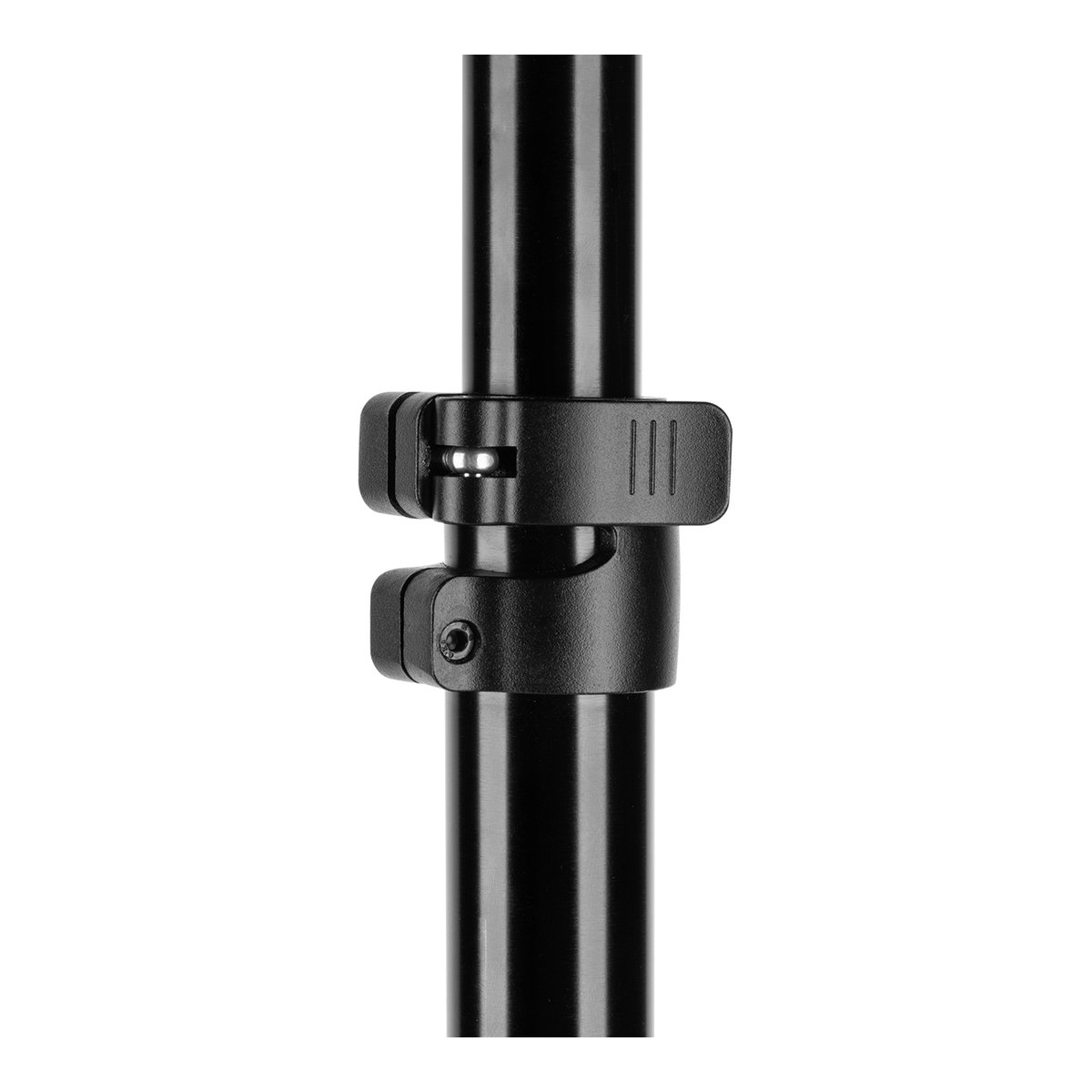 SmallRig 3737 RA-S280A Leuchtenstativ mit Arm, luftgepolstert - Detailansicht der Klemmverschlüsse einer Stativstange.