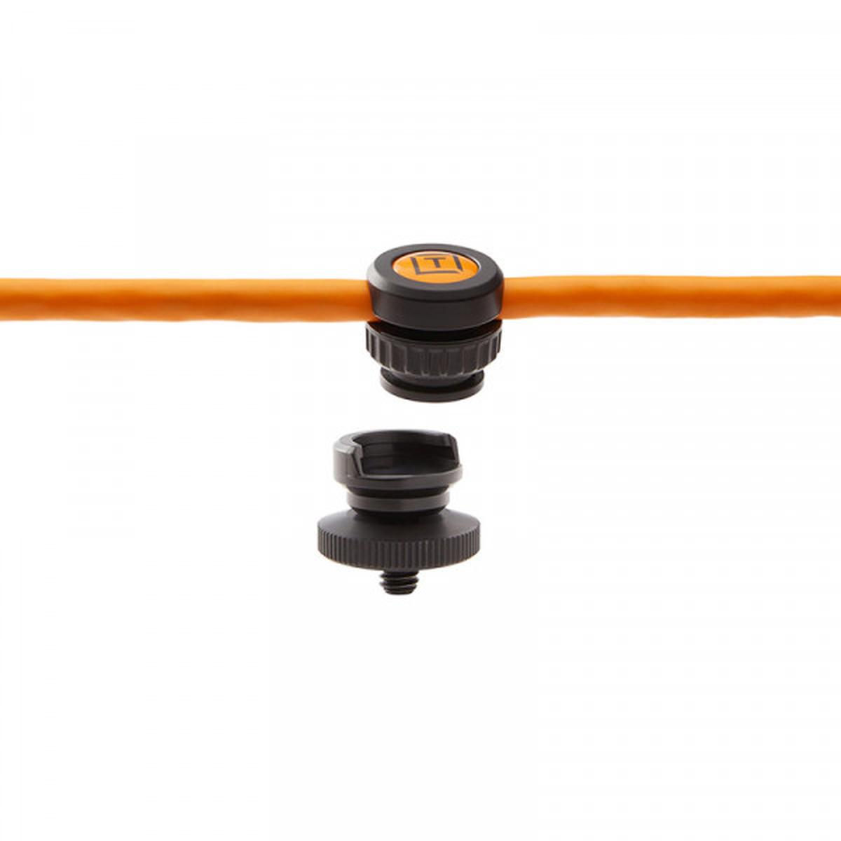 Tether Tools TetherGuard Thread Mount Support Kabelhalter mit Gewinde für Federklemme - Als Zugentla