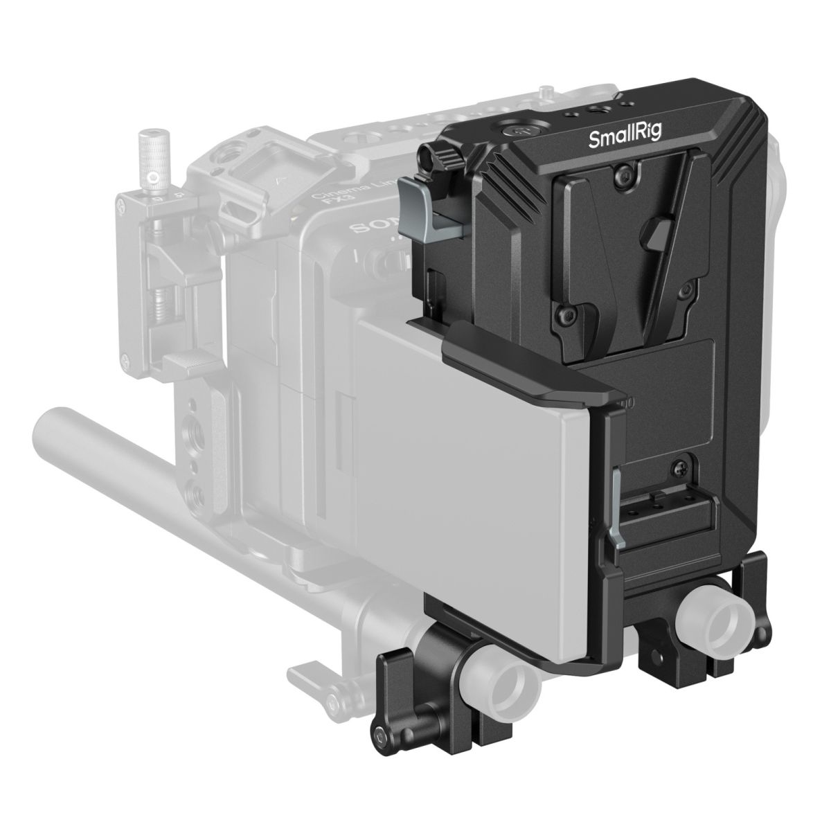 SmallRig 5226 V-Mount Akku-Montageplatten-Kit für 15-mm-LWS-Rohre