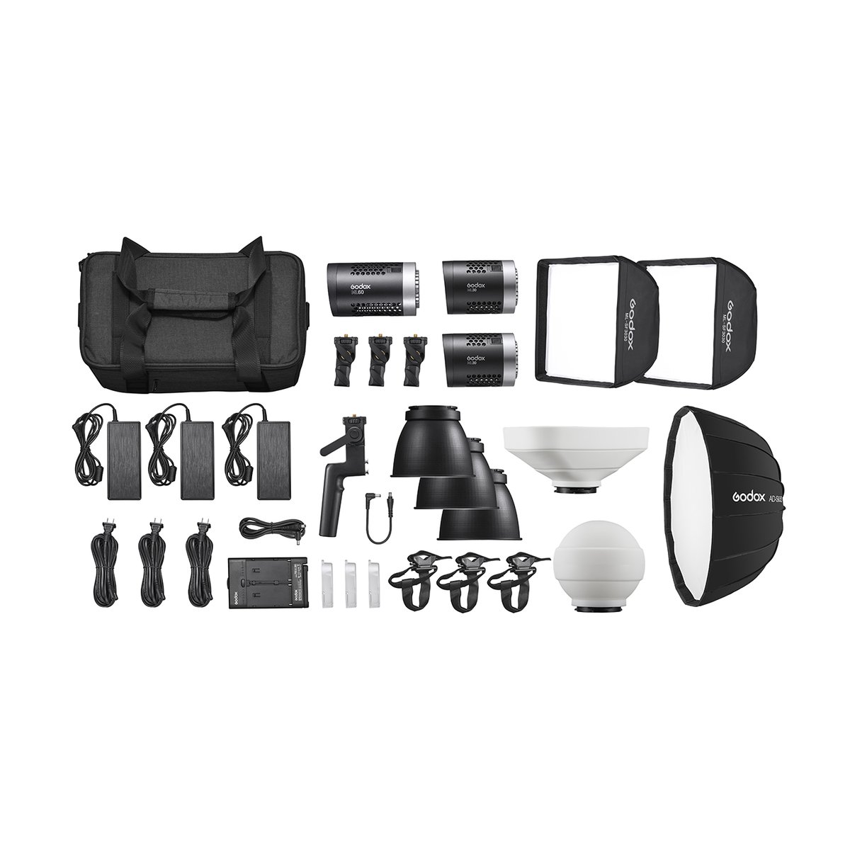 Godox ML-KIT1 ML60 & ML30 Trio-Set - Lieferumfang