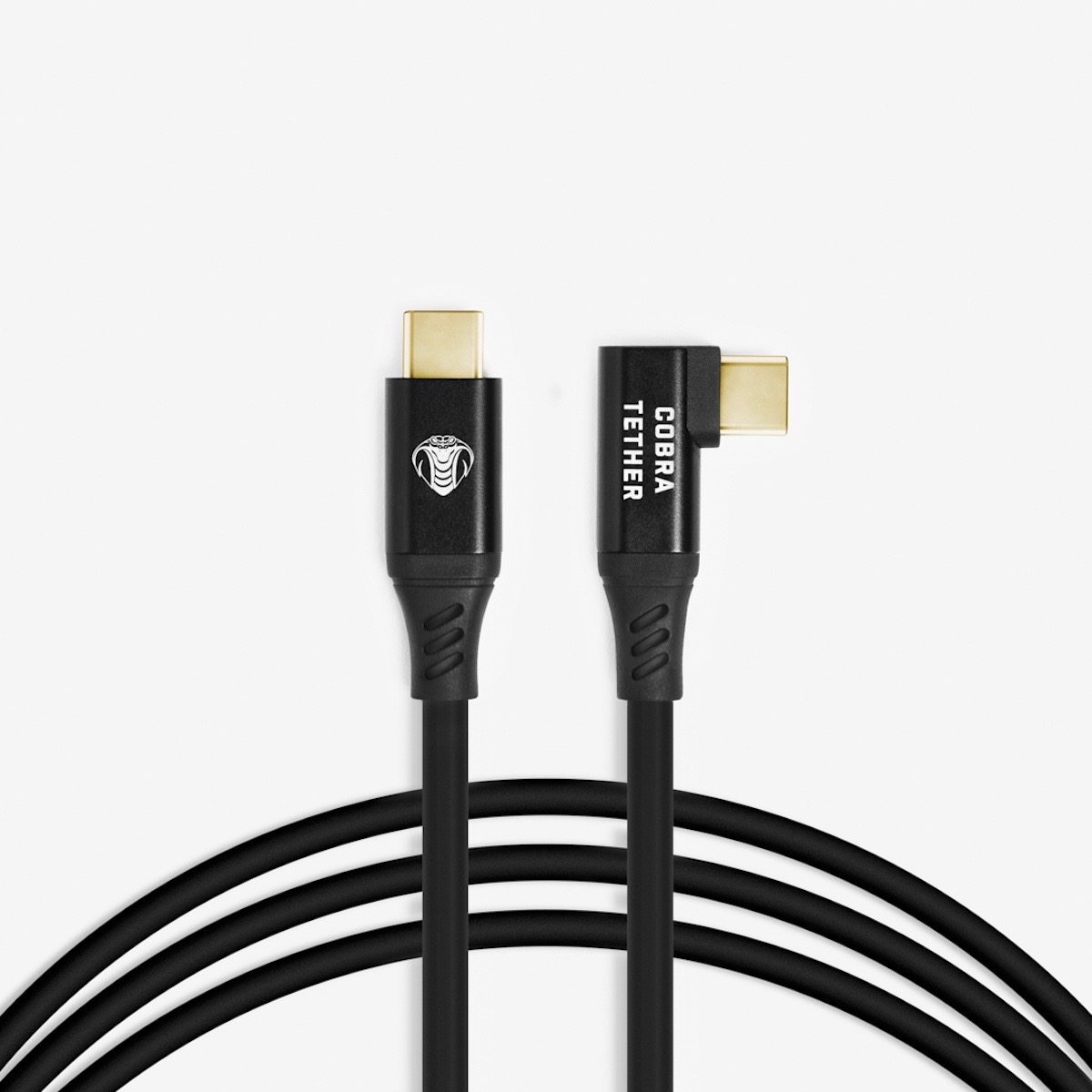 CobraTether USB-C / USB-C 90° 10m schwarz