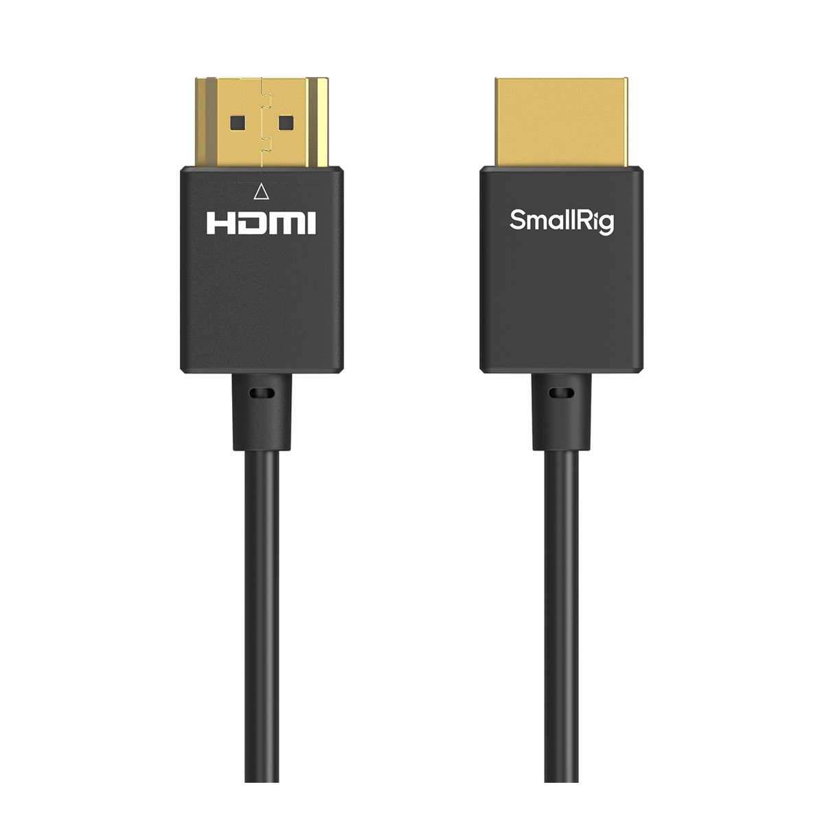 SmallRig 4794 Ultra-Slim 4K HDMI Data Cable A auf A (100cm) - Ansicht beider Enden eines HDMI-Kabels mit HDMI- und SmallRig-Logos
