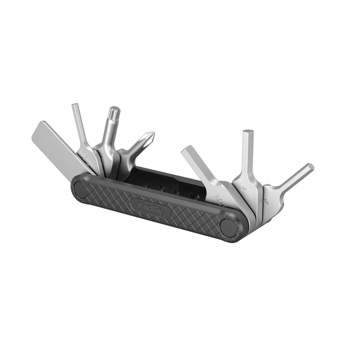 SmallRig 4681 Black, faltbares Multi-Tool Kit - SmallRig Multifunktionswerkzeug, vollständig geöffnet