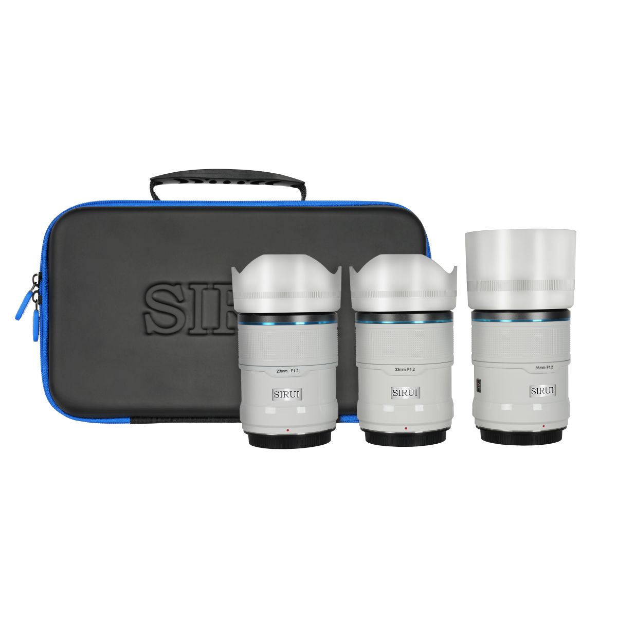 Sirui 23 mm + 33 mm + 56 mm 1:1,2 Sniper AF Kit Fuji X-Mount Weiß Keramik