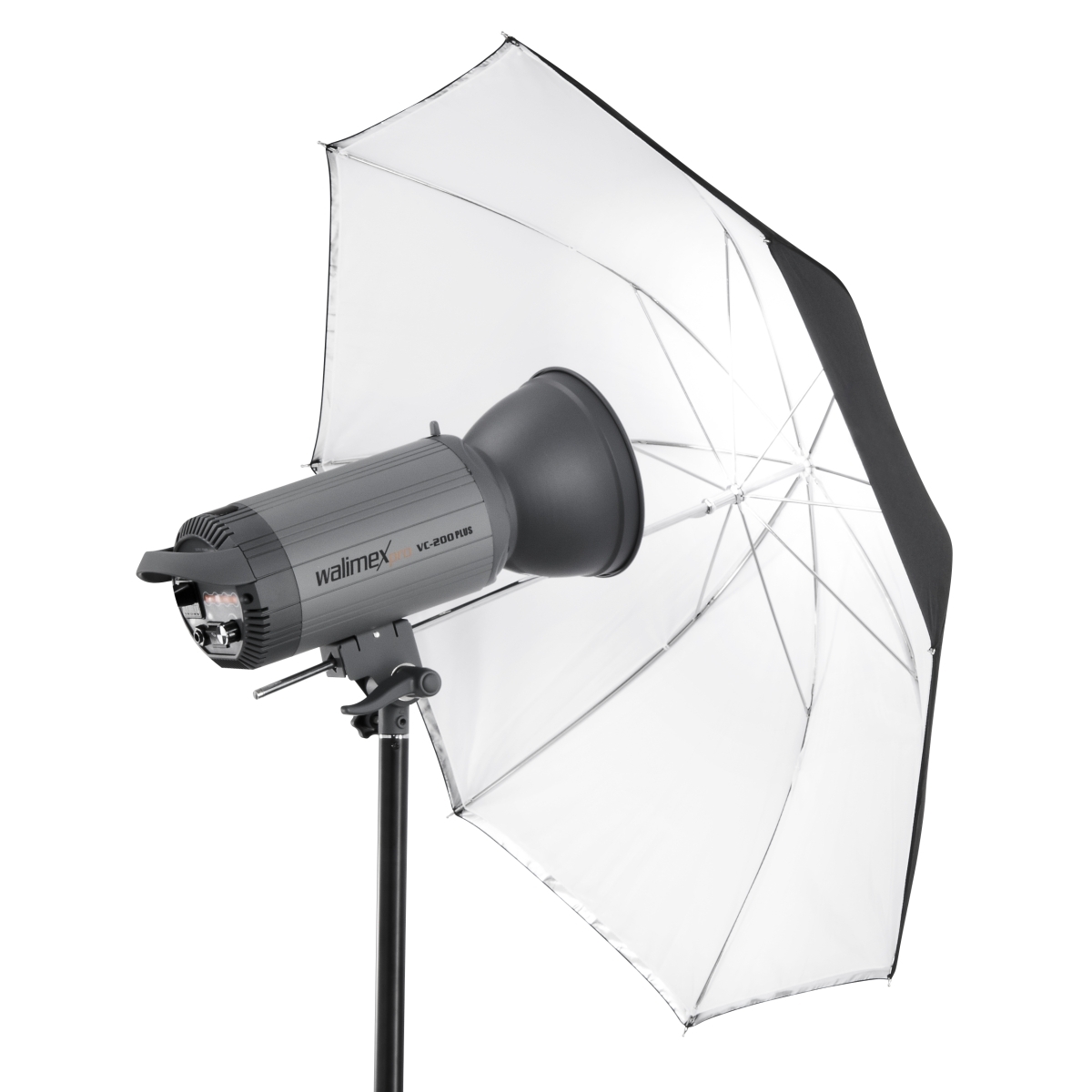 Walimex pro 2in1 Reflex-Durchlichtschirm weiß 150