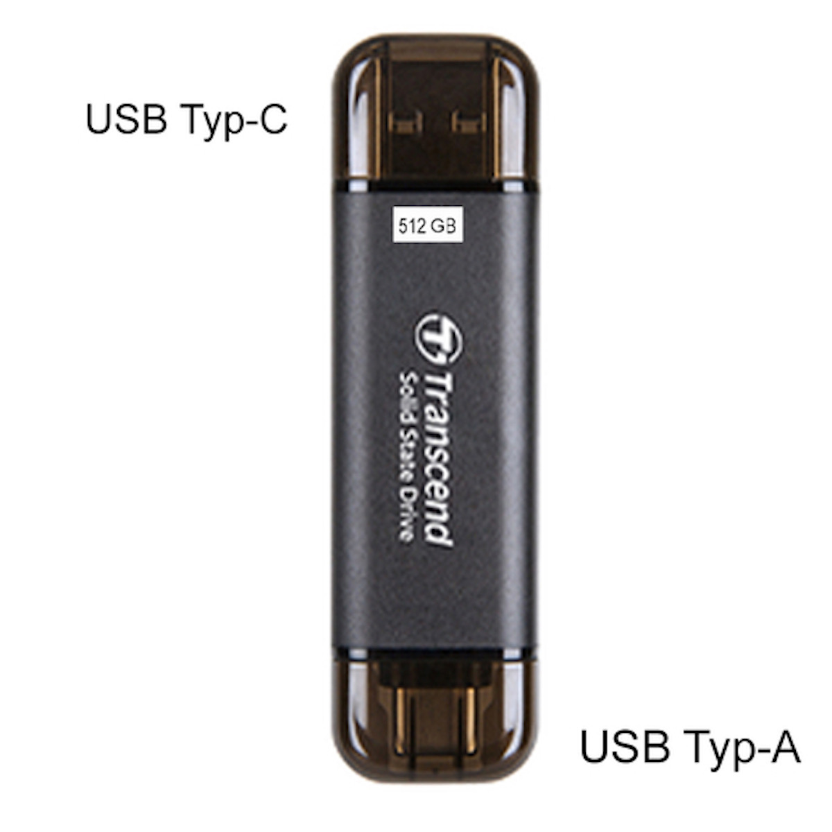 Transcend ESD310 externe SSD 512GB Festplatte Transcend ESD310 externe SSD 512GB Festplatte
