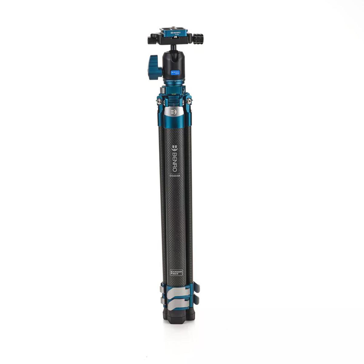 Benro MiniBird 3-Sektionen Carbonfaser-Stativ mit N00P Kopf eingeklappt