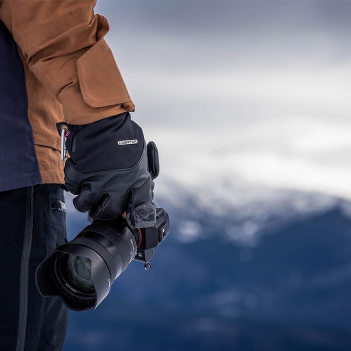 VALLERRET Tinden Fotohandschuhe Schwarz M