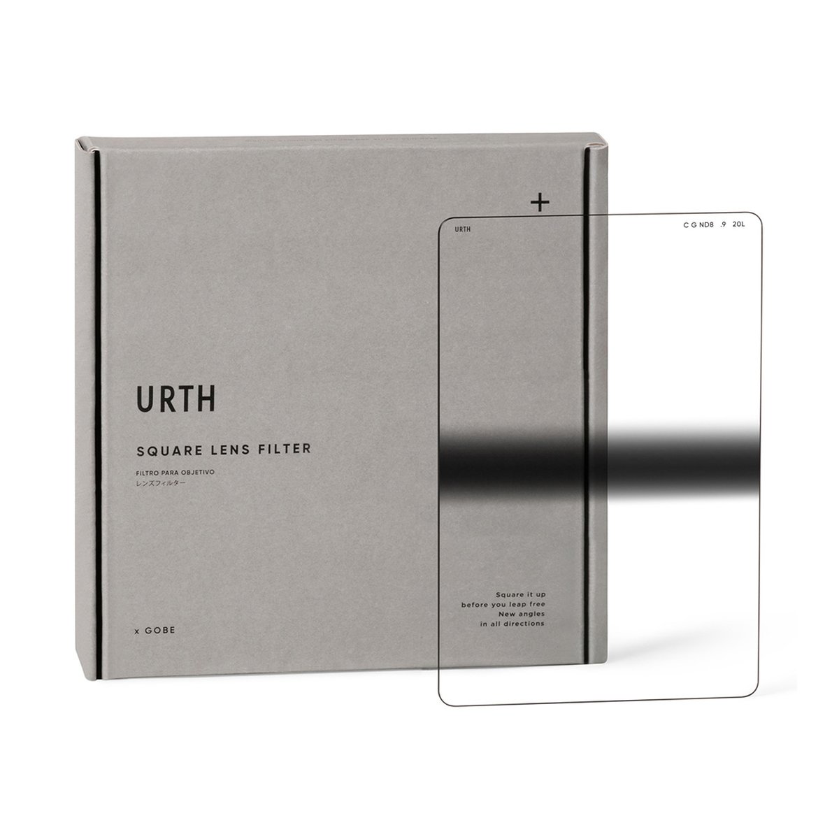 Urth 100 x 150mm Center Graduated ND8 (3 Stop) Filter (Plus+) - Lieferumfang: Urth Rechteck-Objektivfilter mit Verpackung