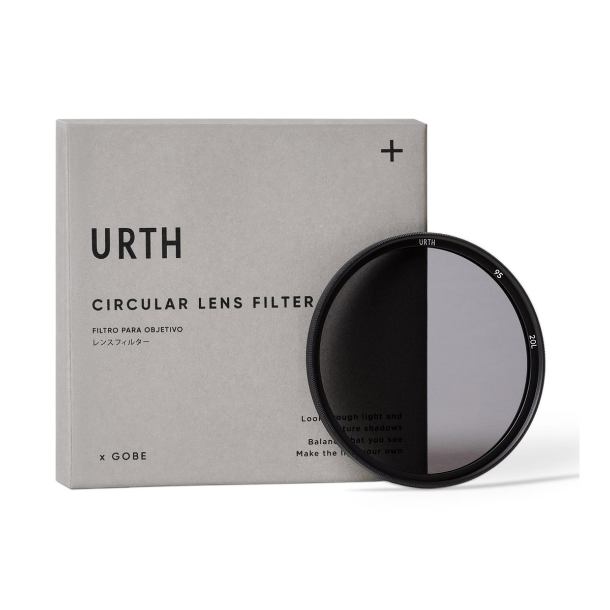 Urth 95mm ND4 (2 Blenden) Objektivfilter (Plus+) - LIEFERUMFANG: Urth Circular Lens Filter und Verpackung
