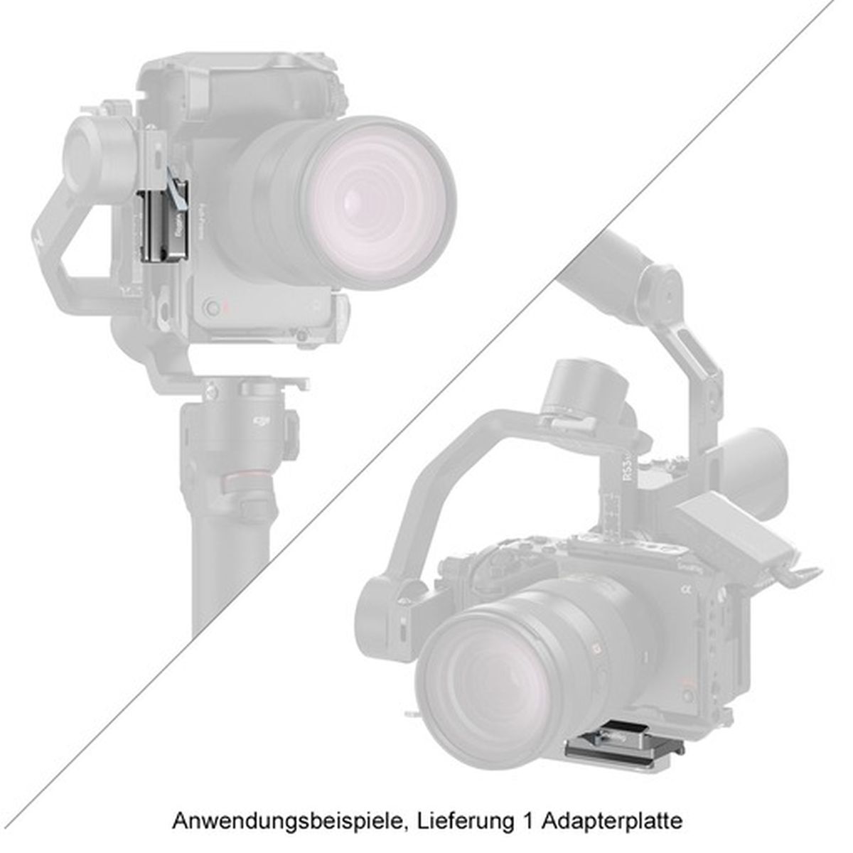 SmallRig 4639 HawkLock H38 Arca-Swiss QR Plate für DJI Stabilizers
