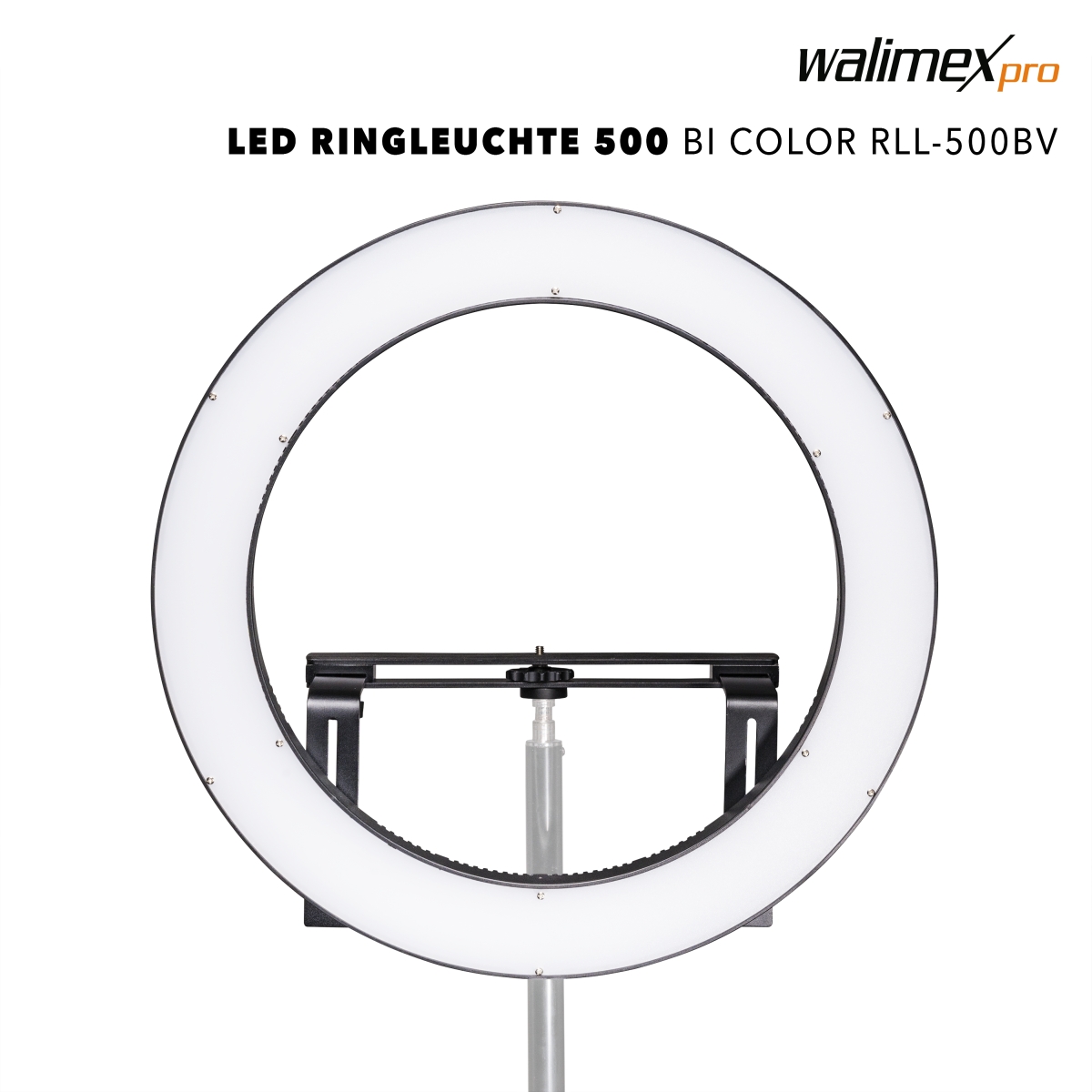 Walimex pro LED Ringleuchte 500 Bi Color Set1