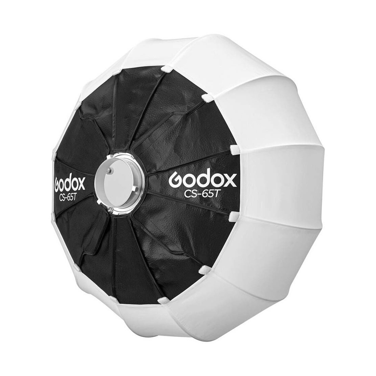 Godox Lantern Softbox CS-65T - Schräge Frontansicht der Godox CS-65T Parabol-Softbox.