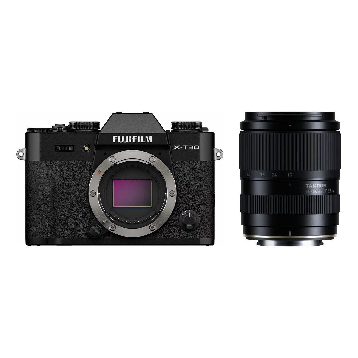 Fujifilm X-T30 III Schwarz + Tamron 16-50 mm 1:2,8 A für Fuji X