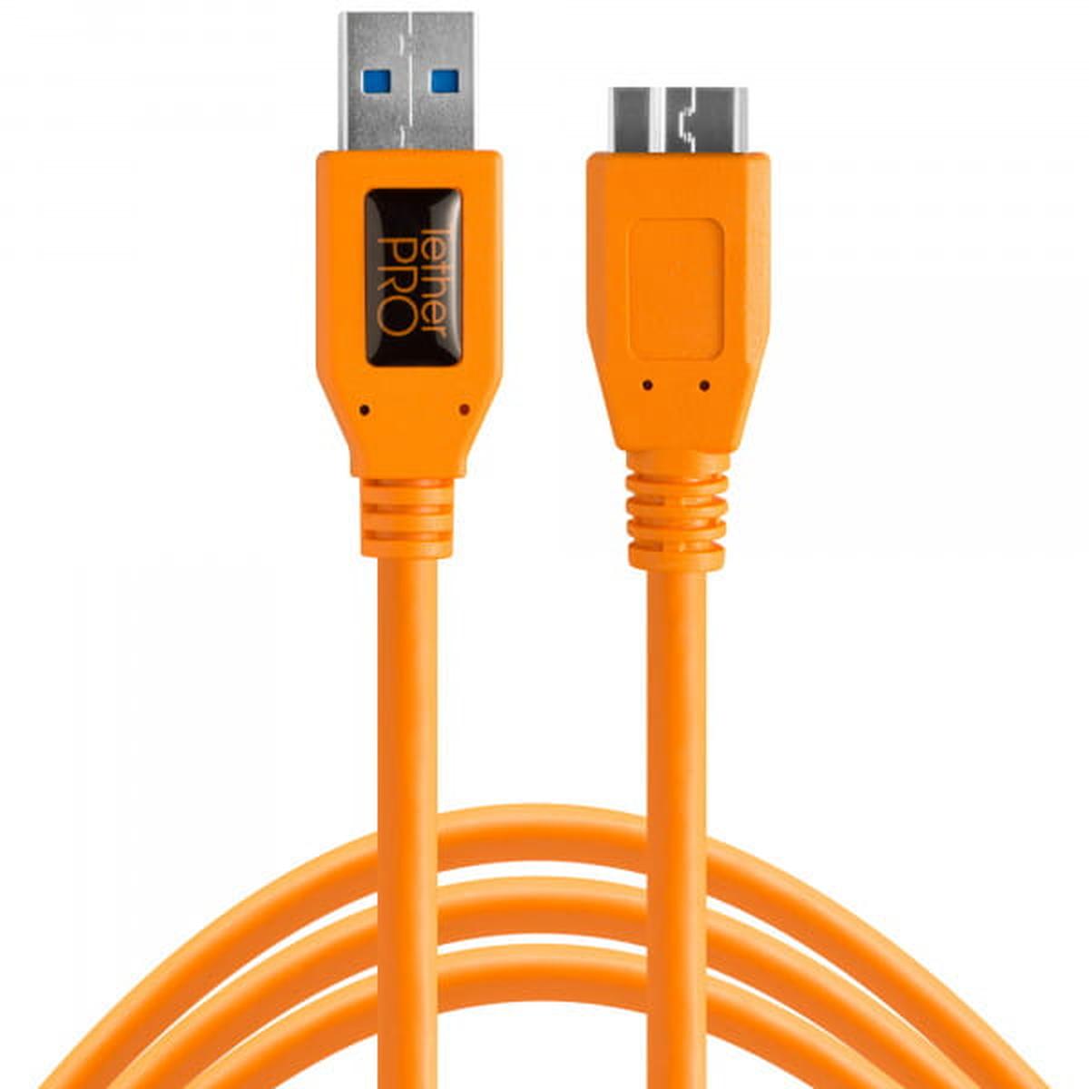 Tether Tools TetherPro USB-Datenkabel für USB 3.0 an USB 3.0 Micro-B, 4,6 m, gerade (Orange) Tether Tools TetherPro USB-Datenkabel für USB 3.0 an USB 3.0 Micro-B, 4,6 m, gerade (Orange)