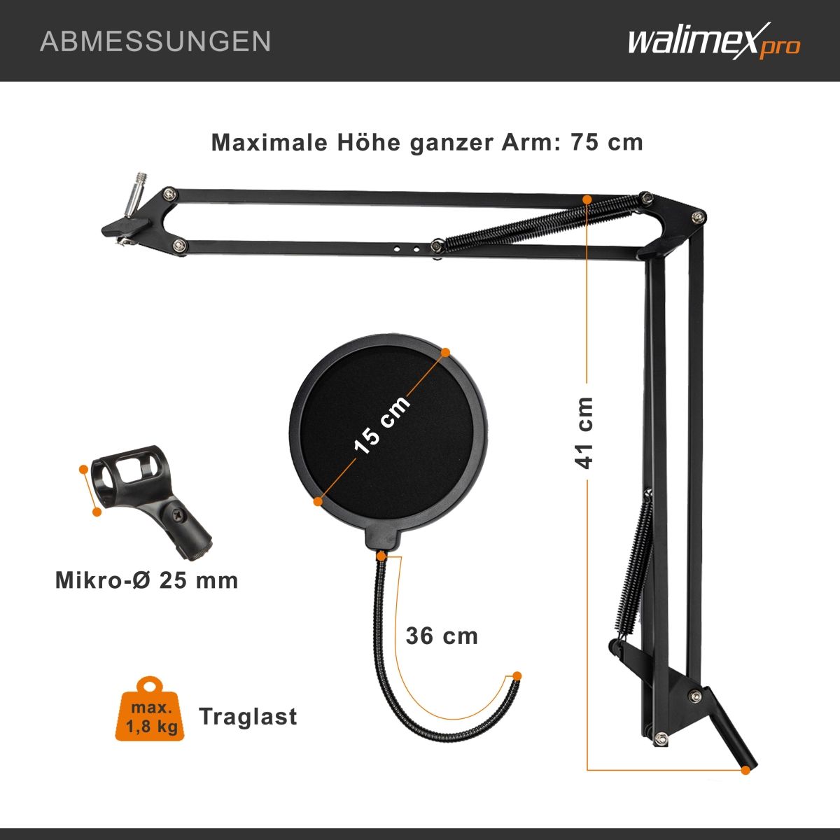 Walimex pro Table Top Mikrofonarm