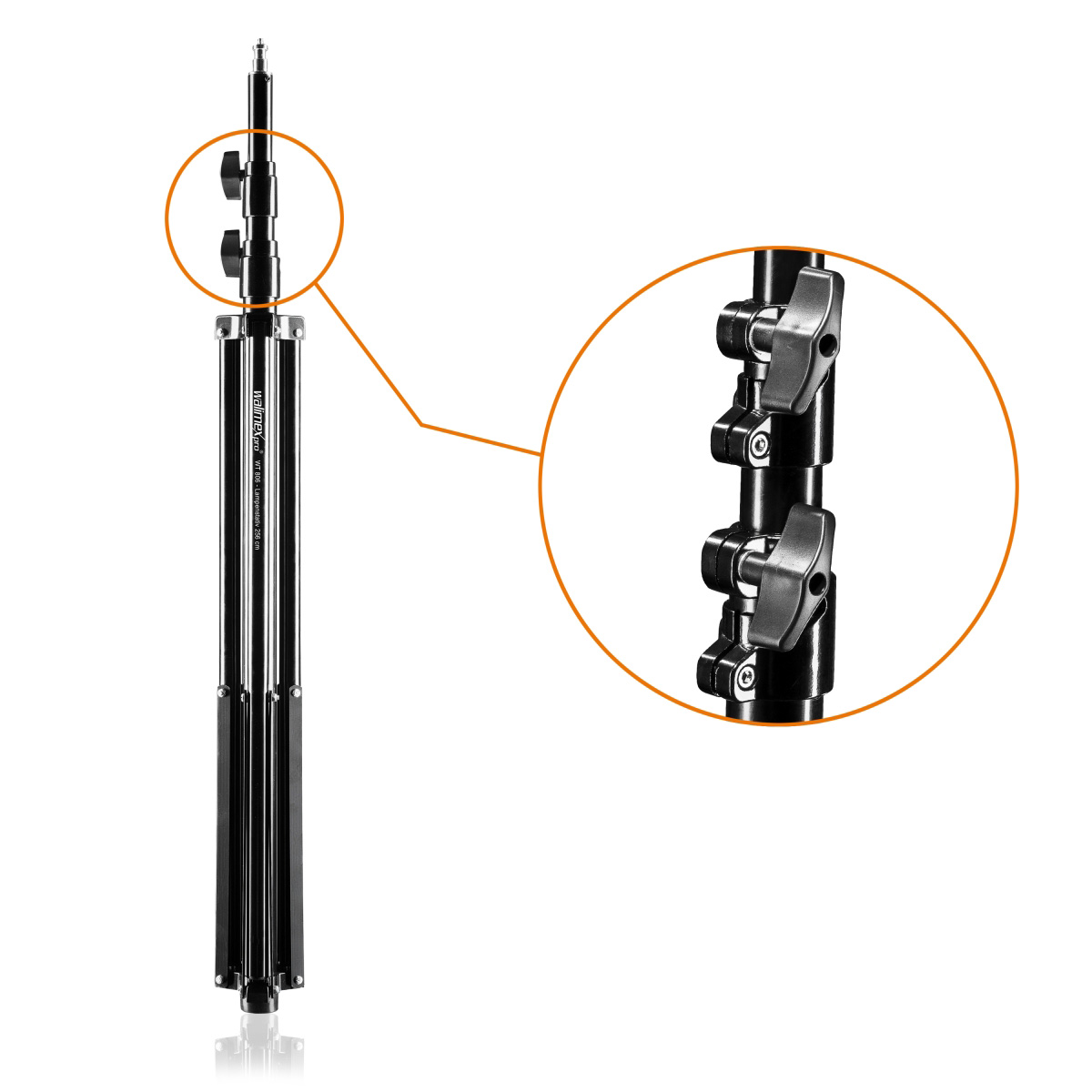 Walimex pro Teleskop Hintergrundsystem 120-307 cm