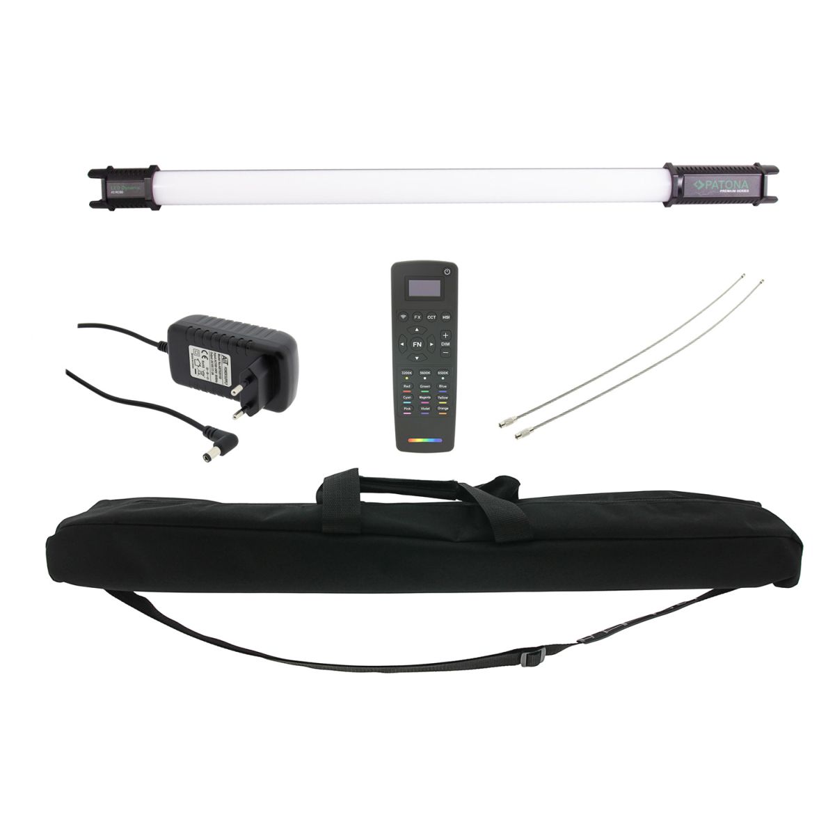 PATONA Premium LED Dynamic 43 RC60 Tube Foto-/ Videolicht mit 272 LED 56 cm PATONA Premium LED Dynamic 43 RC60 Tube Foto-/ Videolicht mit 272 LED 56 cm
