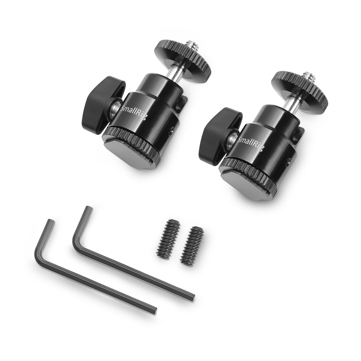 SmallRig 2059 Blitzschuhbefestigung 1/4" 2 Stück - LIEFERUMFANG