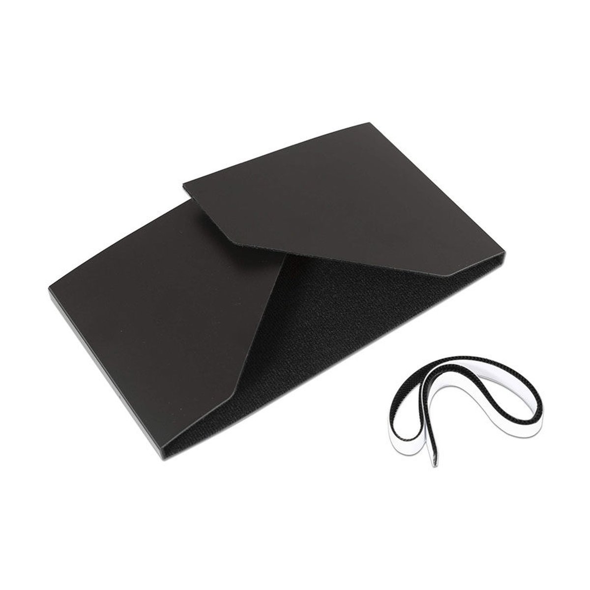 Feelworld Sun shade hood for LUT7 / LUT7S - Lieferumfang: schwarze faltbare Schutzhülle und weißes Befestigungsband