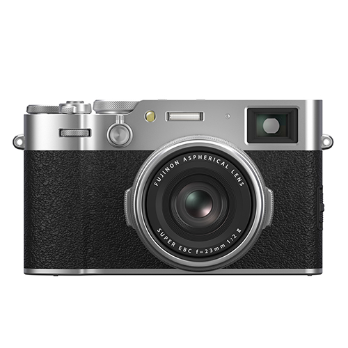 Fujifilm Kompaktkamera mit APS-C Sensor aus dem X-System als Produktbild mit festem Objektiv