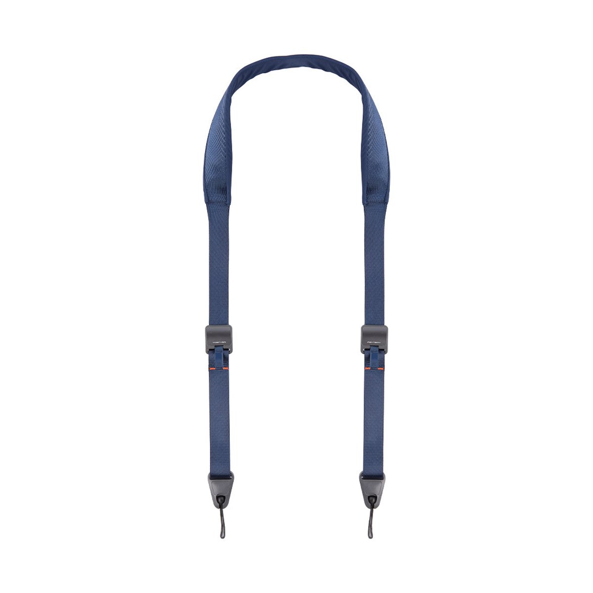 PGYTECH Camera Shoulder Strap(Dark Blue) - Frontansicht: Marineblauer Kameragurt in U-Form mit Schnellverschlüssen