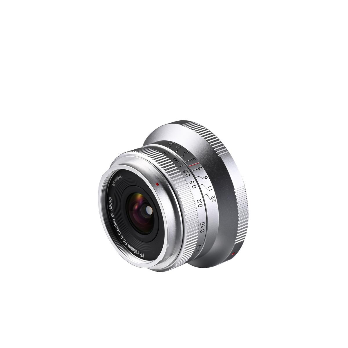 LAOWA 15mm f/5 Cookie FF für Sony E silber