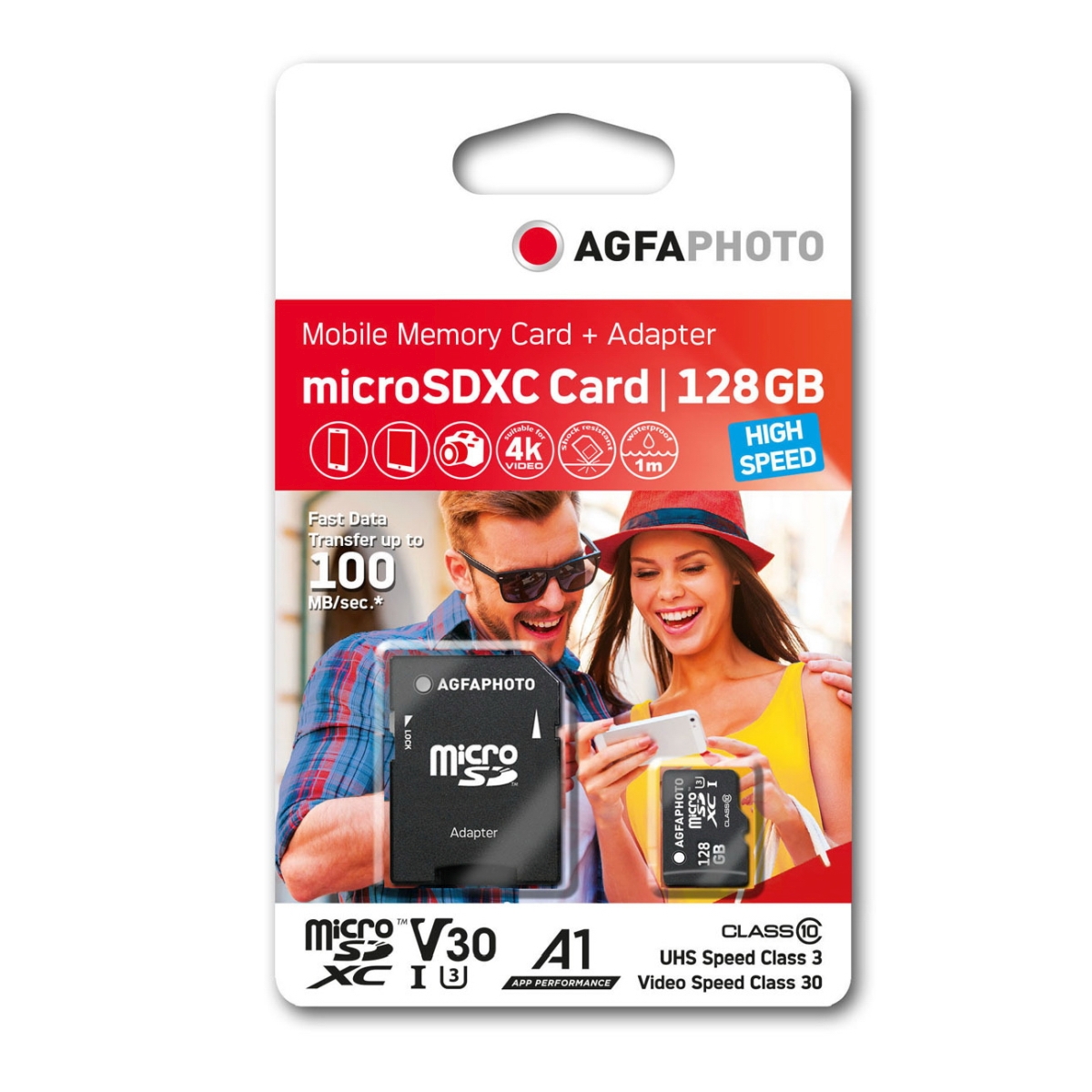 AgfaPhoto 128 GB Micro SDXC-Karte Class 10 100MB/s AgfaPhoto 128 GB Micro SDXC-Karte Class 10 100MB/s