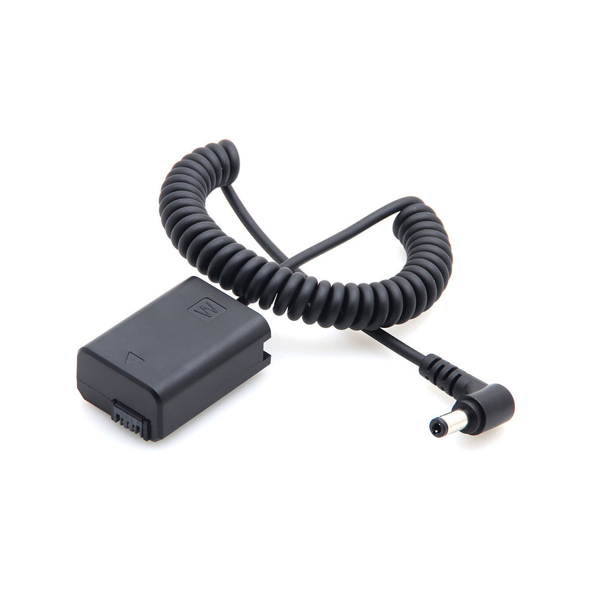 Caruba Volldecodierungs-Akku-Dummy für Sony NP-FW50 mit Spiralkabel