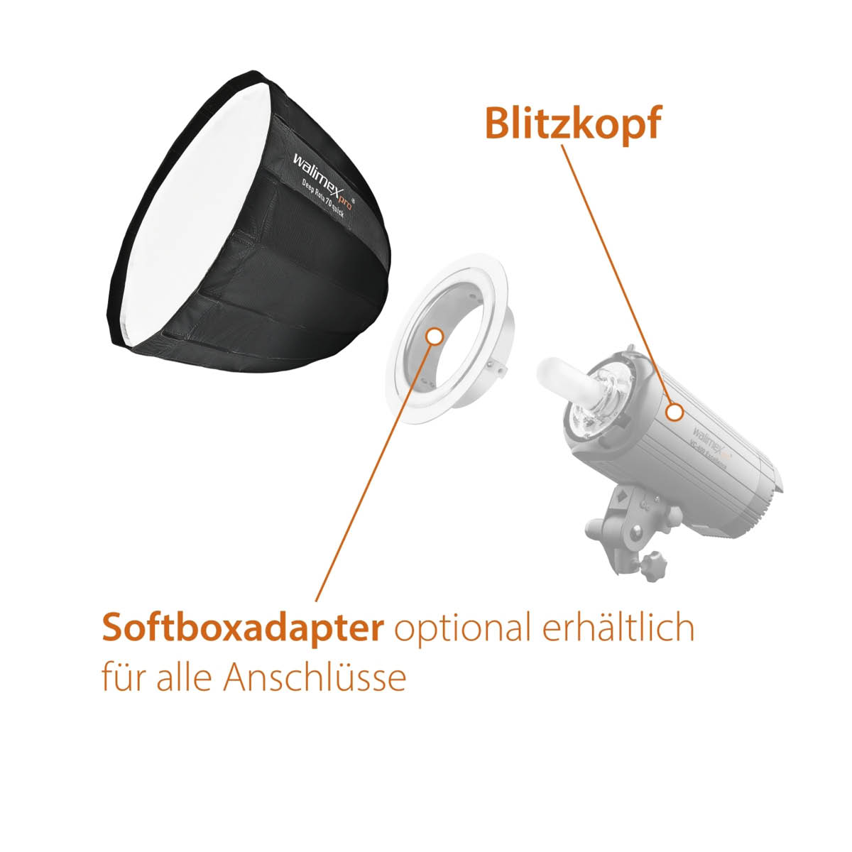 Walimex Pro Studio Line QA70 Deep Rota Softbox