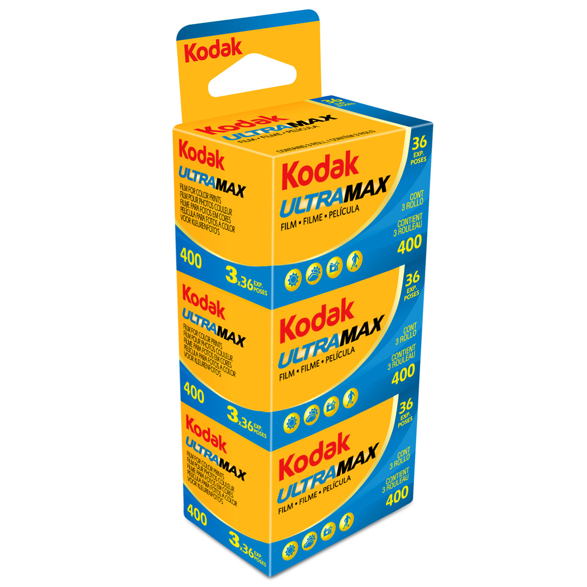 Kodak Ultramax 400 36 Kleinbild 3er Pack