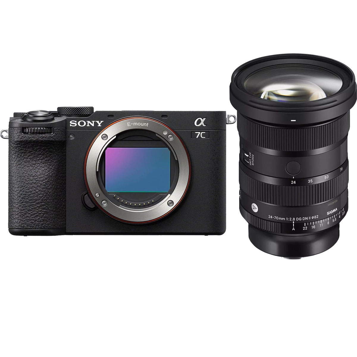 Sony Alpha 7C II Schwarz + Sigma 24-70 mm 1:2,8 DG DN II (A) E-Mount