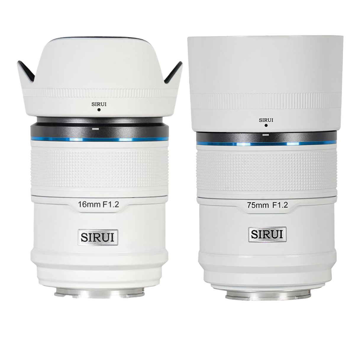 Sirui 16 mm + 75 mm 1:1,2 Sniper AF Kit Sony E-Mount Weiß Keramik