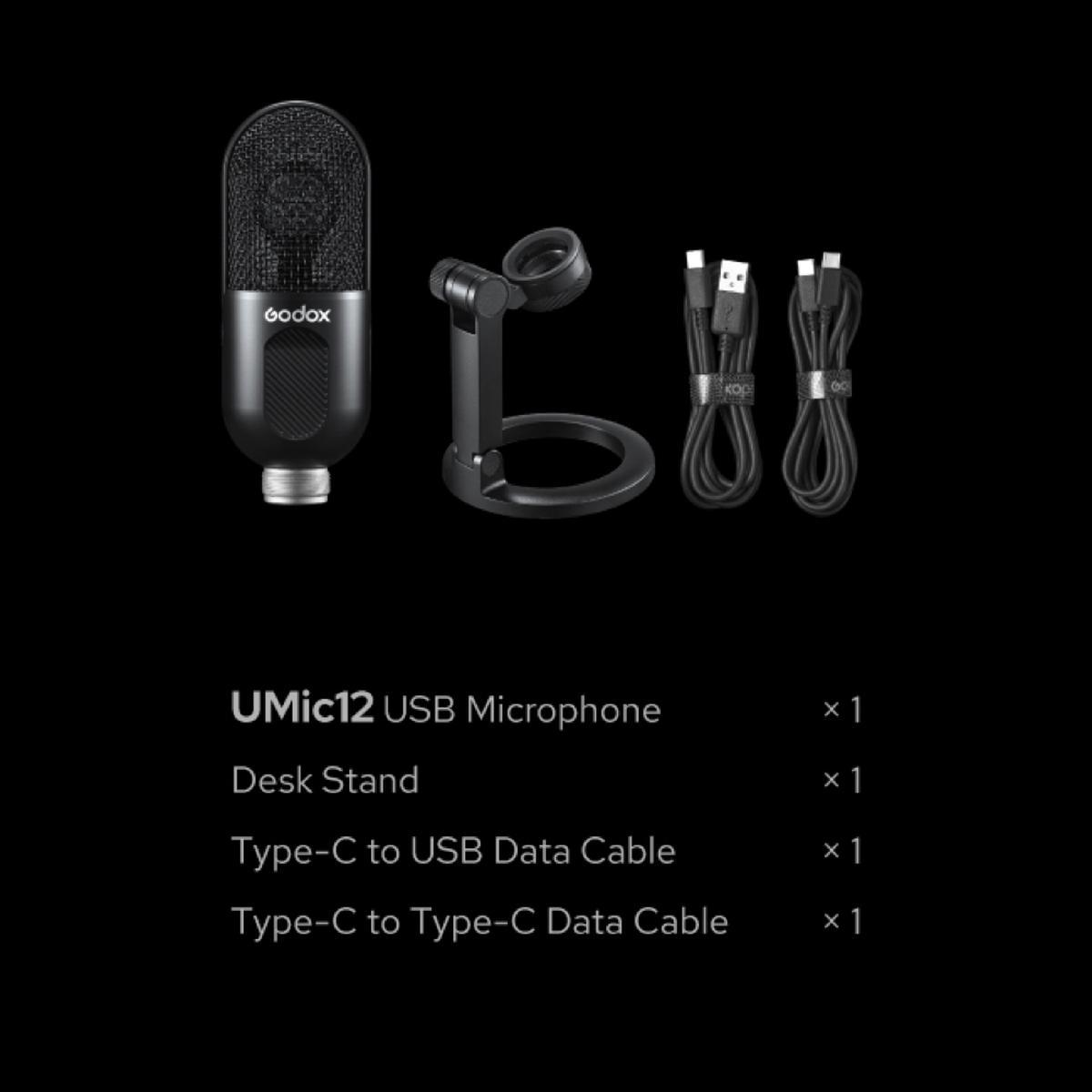 Godox USB-Kondensatormikrofon UMic12