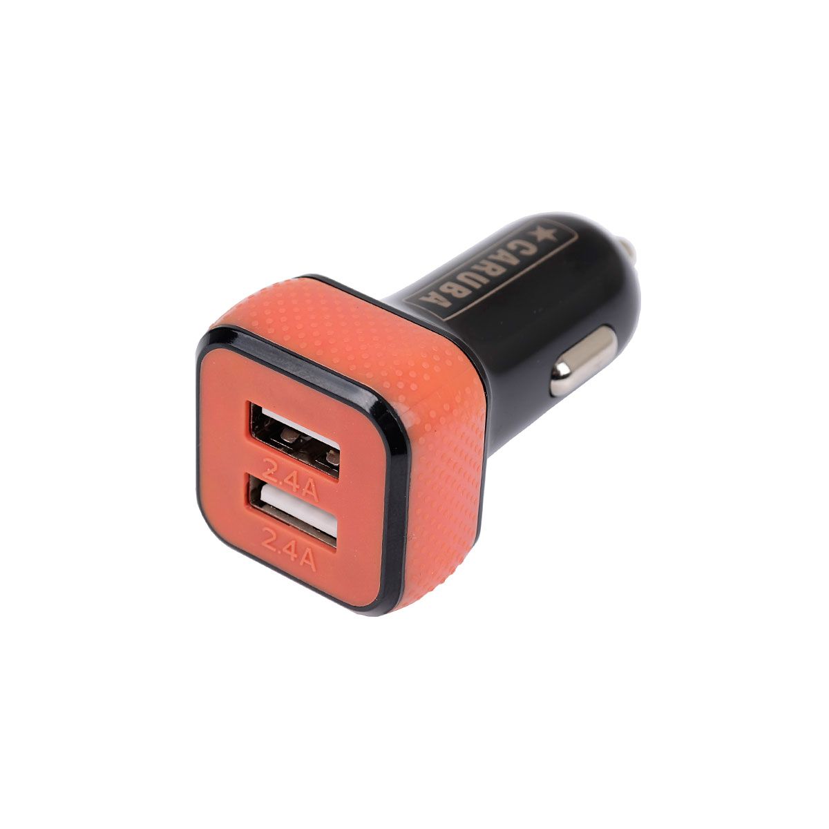 Caruba Duo USB Auto-Ladegerät 4,8 Ampere schwarz/rot - Foto
