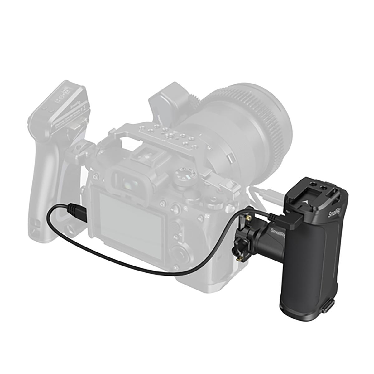 SmallRig 3893 drehbarer Seitengriff mit REC-Taste für Sony Kameras