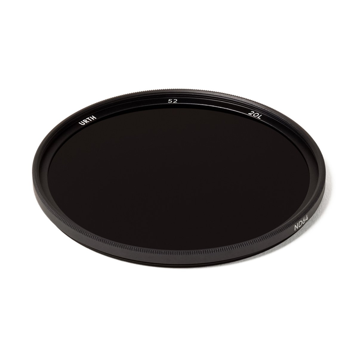 Urth 52mm ND64 (6 Stop) Lens Filter (Plus+) - Detailansicht URTH ND64 Kamera-Objektivfilter, 52mm Durchmesser, Aufsicht.