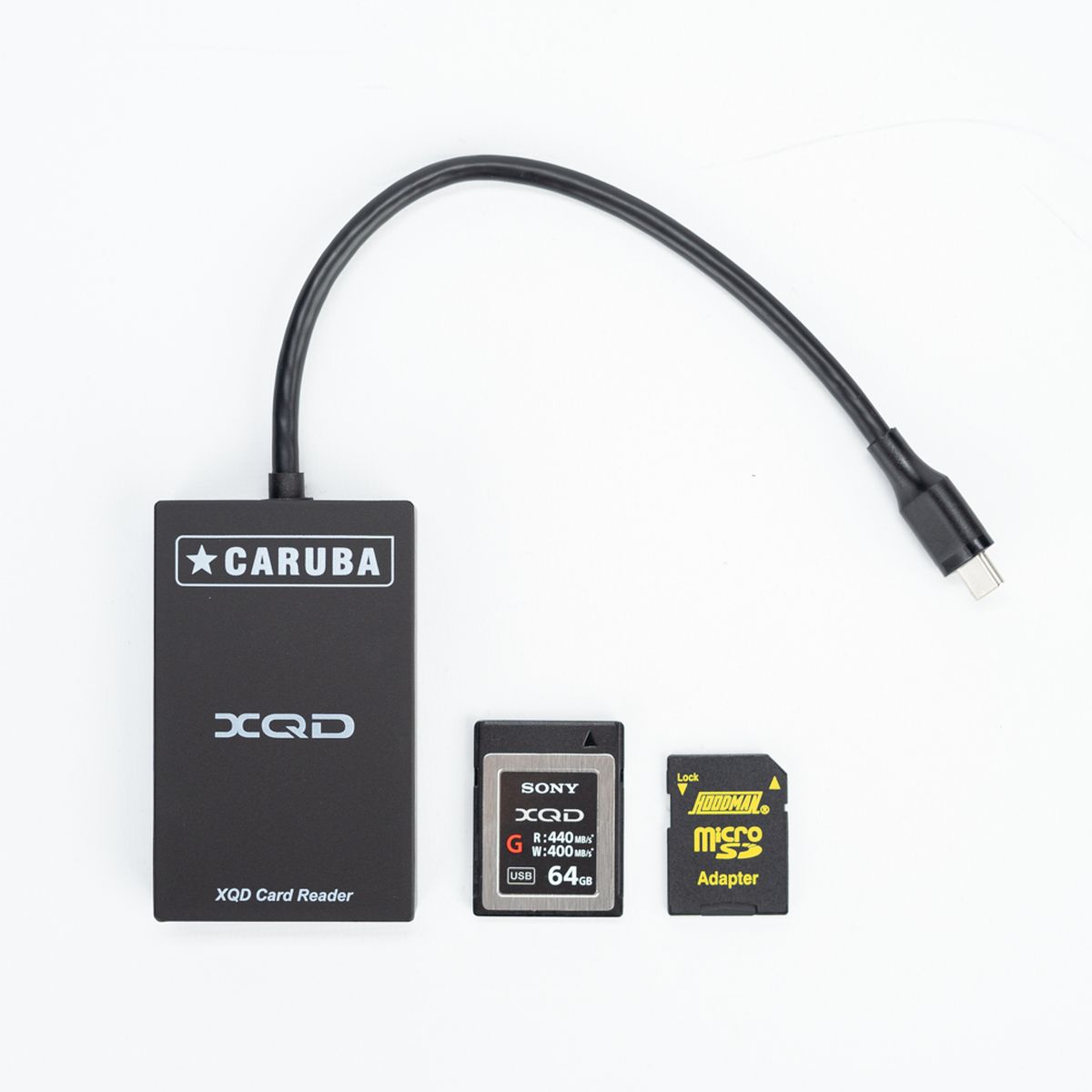 Caruba 2 in 1 Kartenleser XQD + SD USB-C