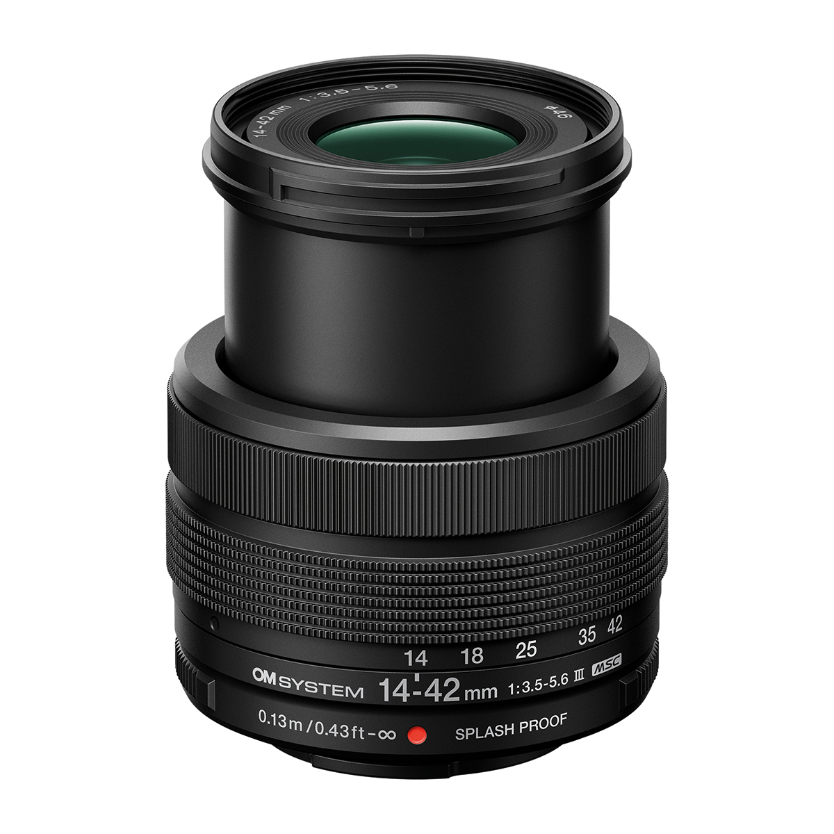 OM-System M-Zuiko Digital 14-42 mm 1:3,5-5,6 III Schwarz Objektiv