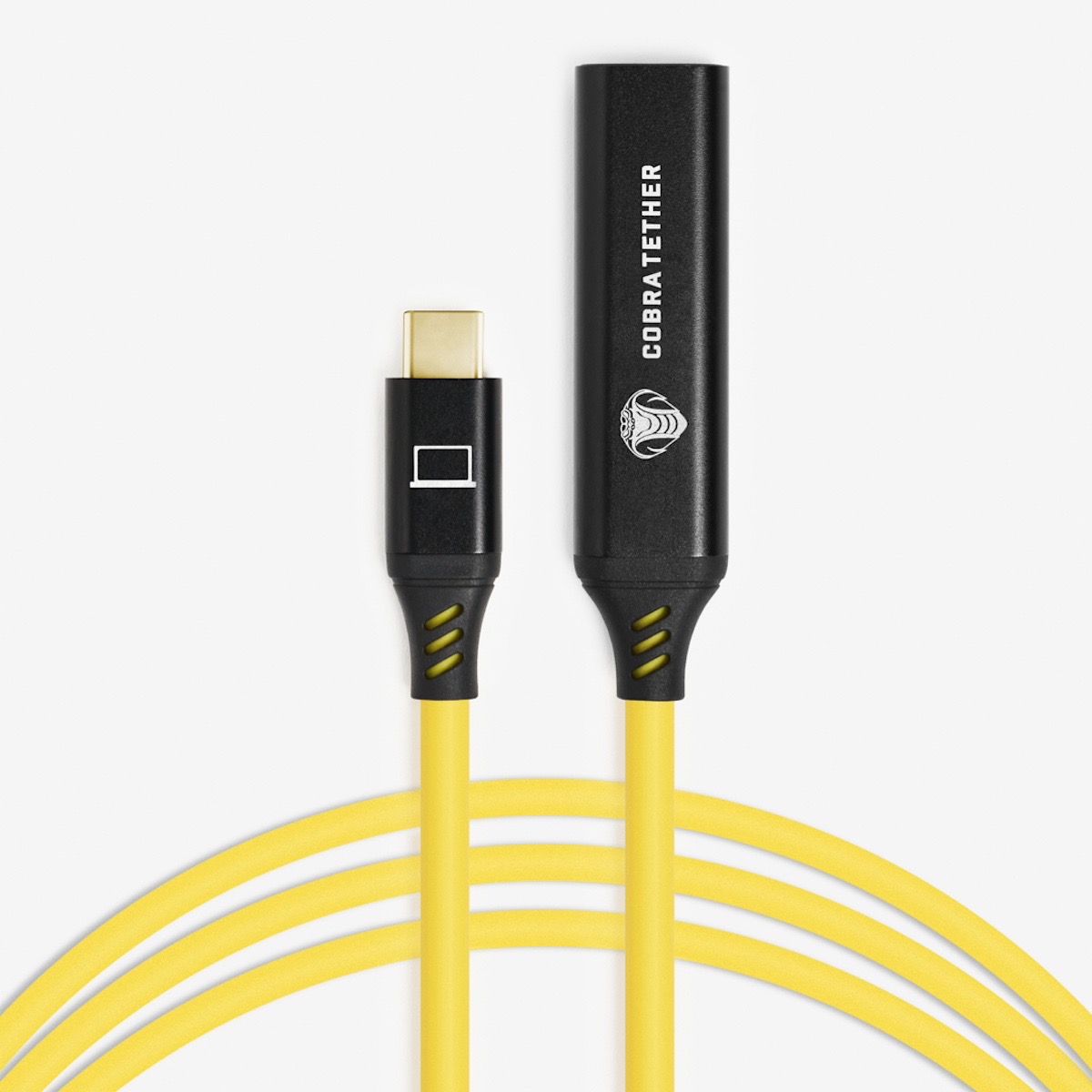 Cobratether USB-C / USB-C Verlängerungskabel 10m gelb
