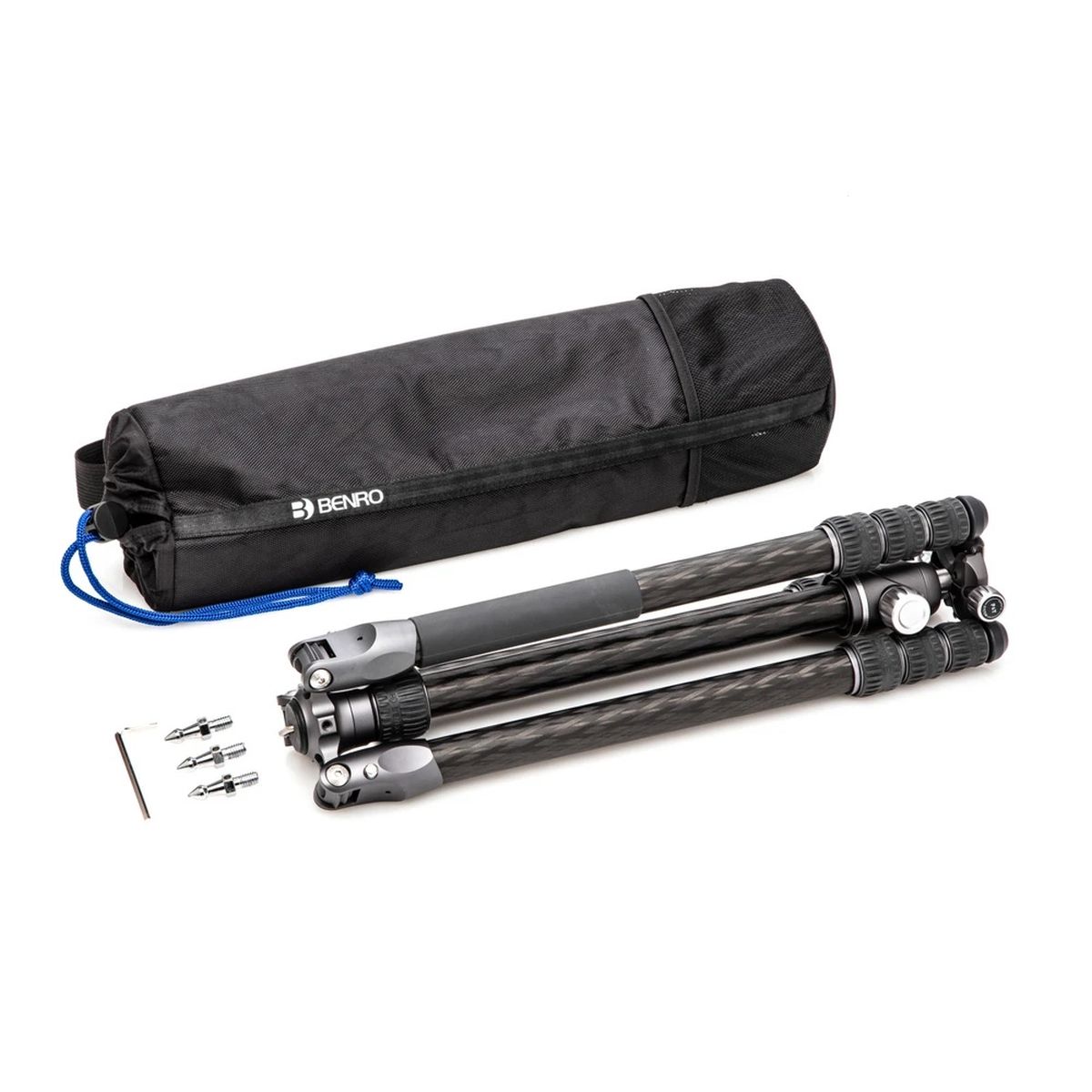 Benro Rhino Series Carbon Faser FRHN24C + VX25 Stativkit Gesamtansicht Lieferumfang 