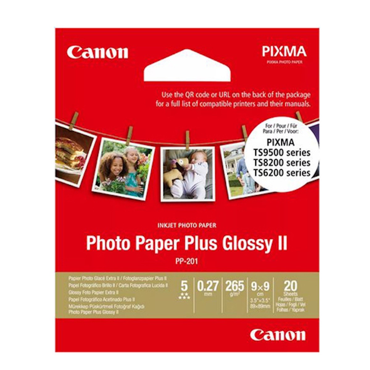 Canon PP-201 8,9x8,9cm Plus II 20 Blatt