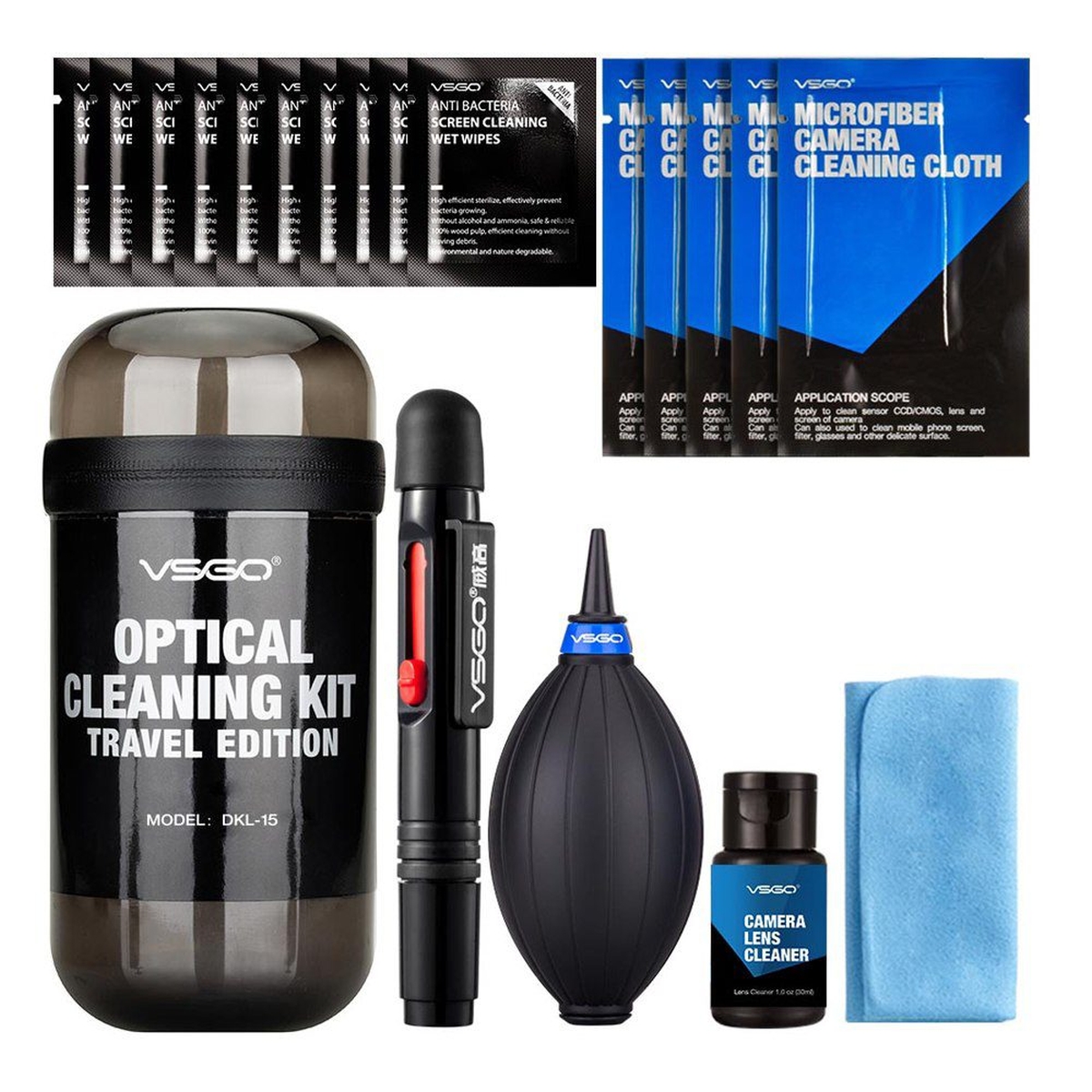 VSGO Optical Cleaning Kit Travel Grey VSGO Optical Cleaning Kit Travel Grey